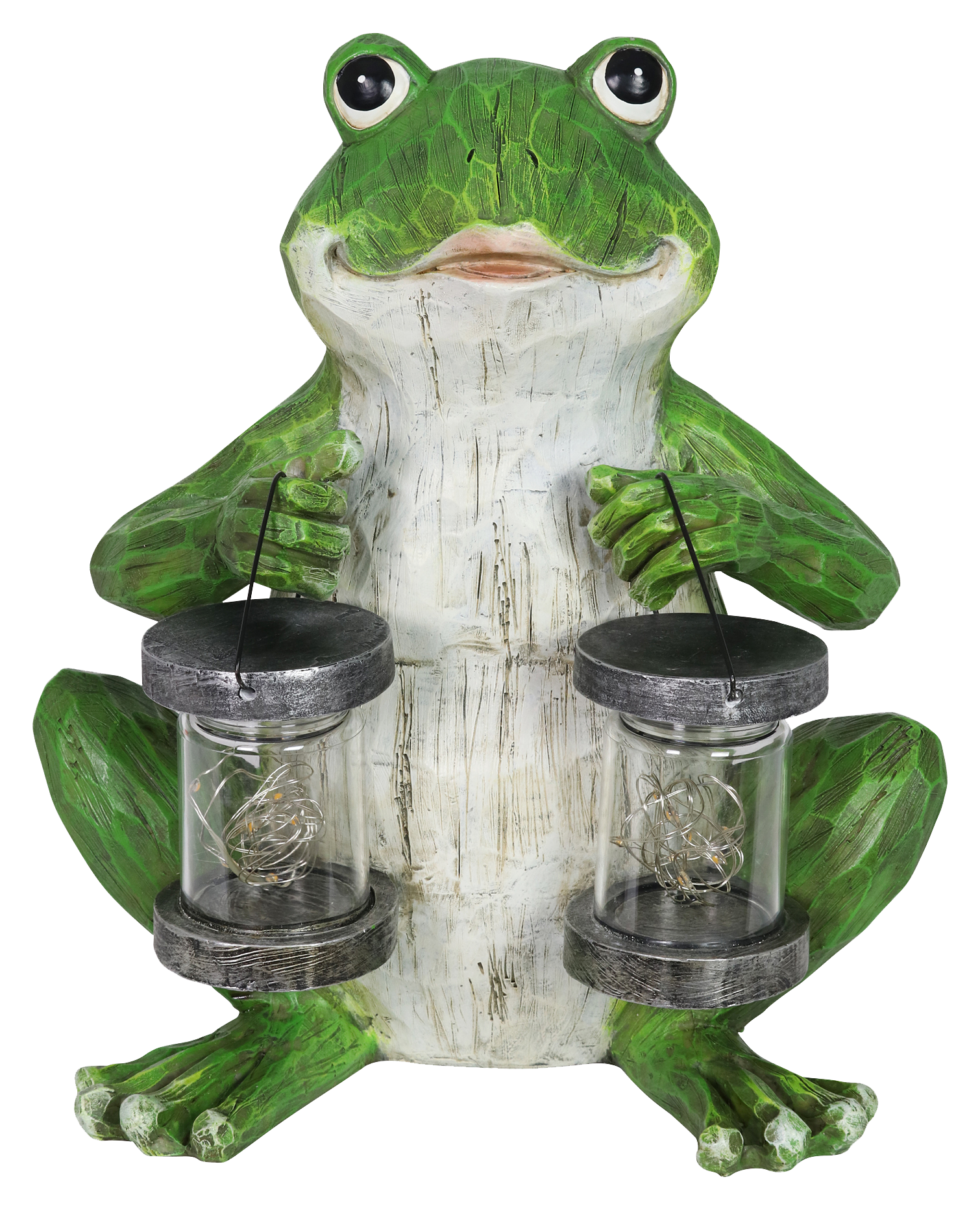 Exhart Solar Firefly Jar Frog Garden Statue | Bass Pro Shops